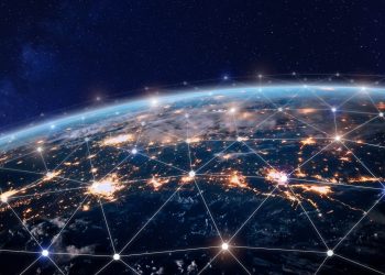 Machine-learning nanosatellites to monitor global trade